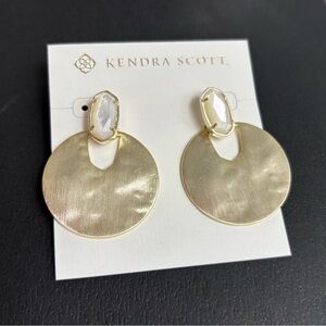 Kendra Scott Deena Goldtone Mother of Pearl Earrings